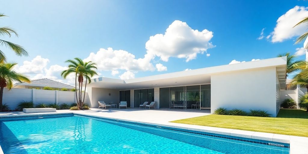 Modern Aventura home with pool