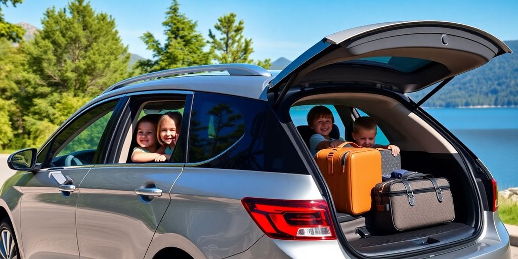 Family adventure with 7 seater car.