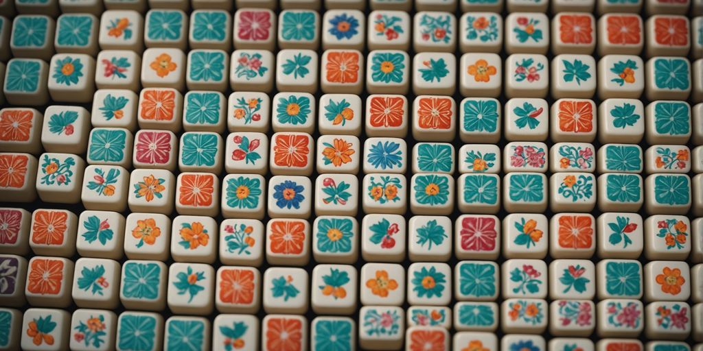 Mahjong animal tiles displayed in an organized layout.
