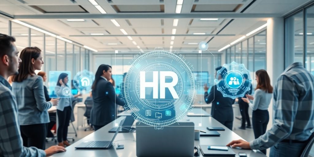 AI futuristic HR technology human resources