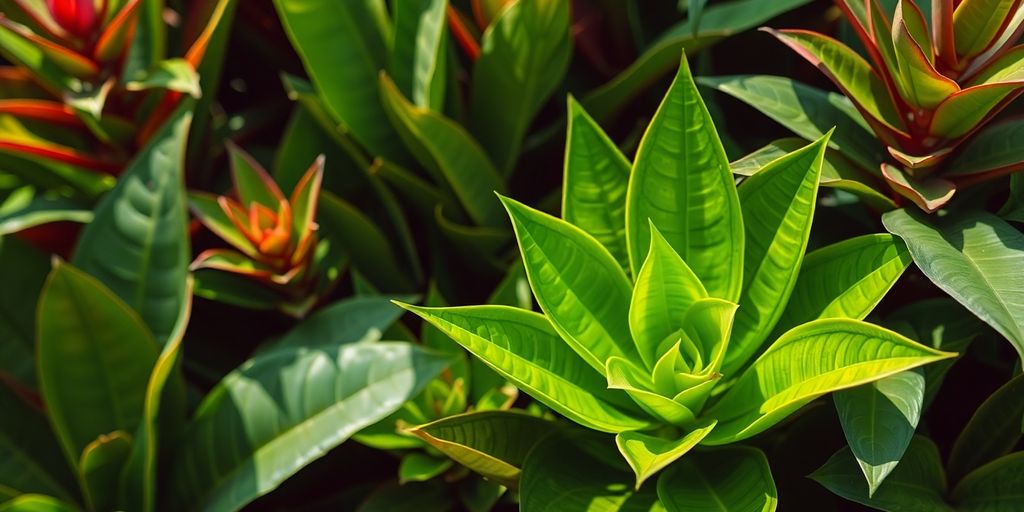 Jardins exotiques de Bouknadel, feuillages luxuriants
