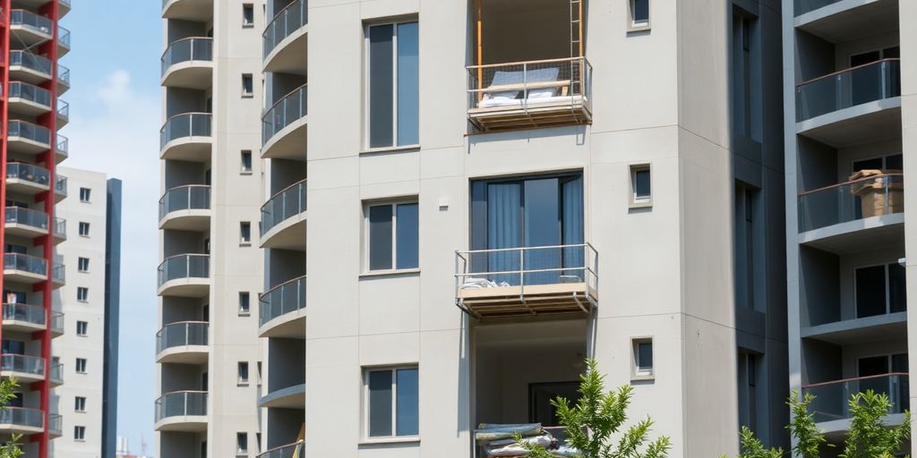 Image of a residential building under construction