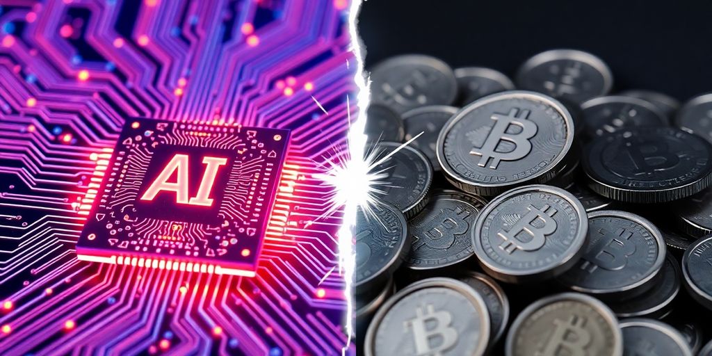 AI chip versus cryptocurrency coins