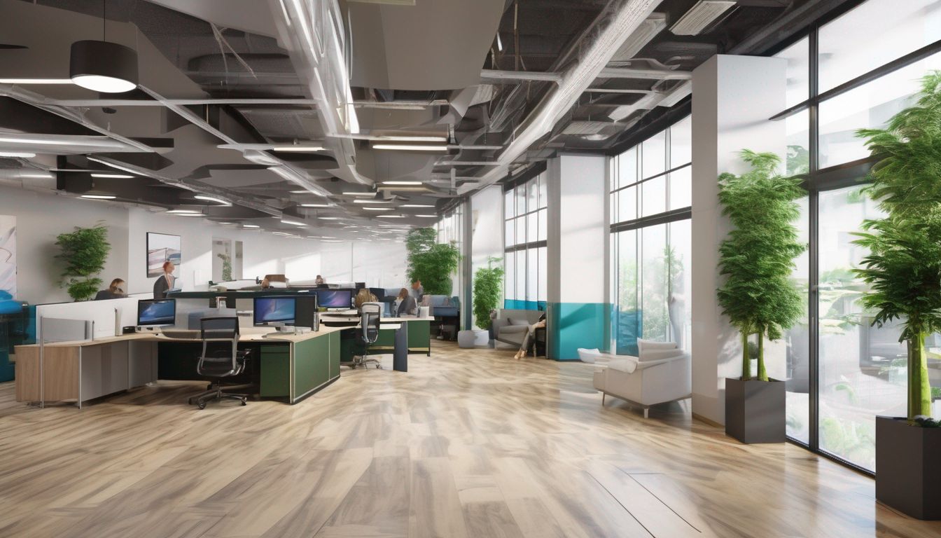modern office refurbishment with happy employees
