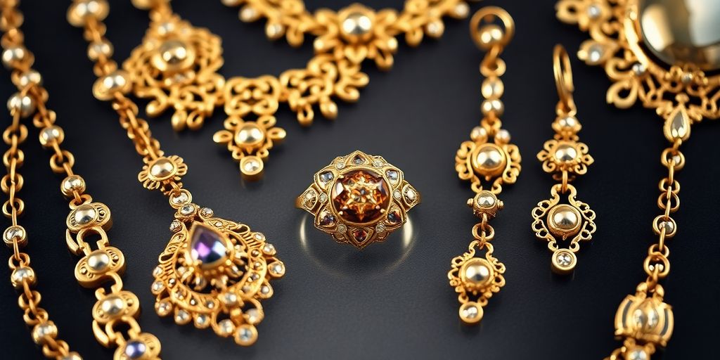 Bijoux anciens en or, joaillerie française vintage.