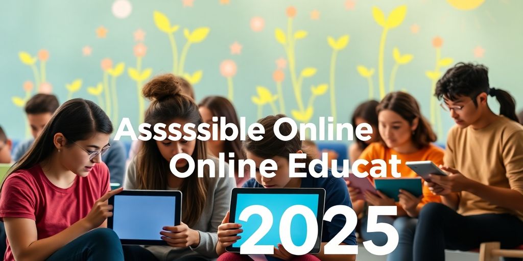 Diverse individuals learning on digital course platforms.