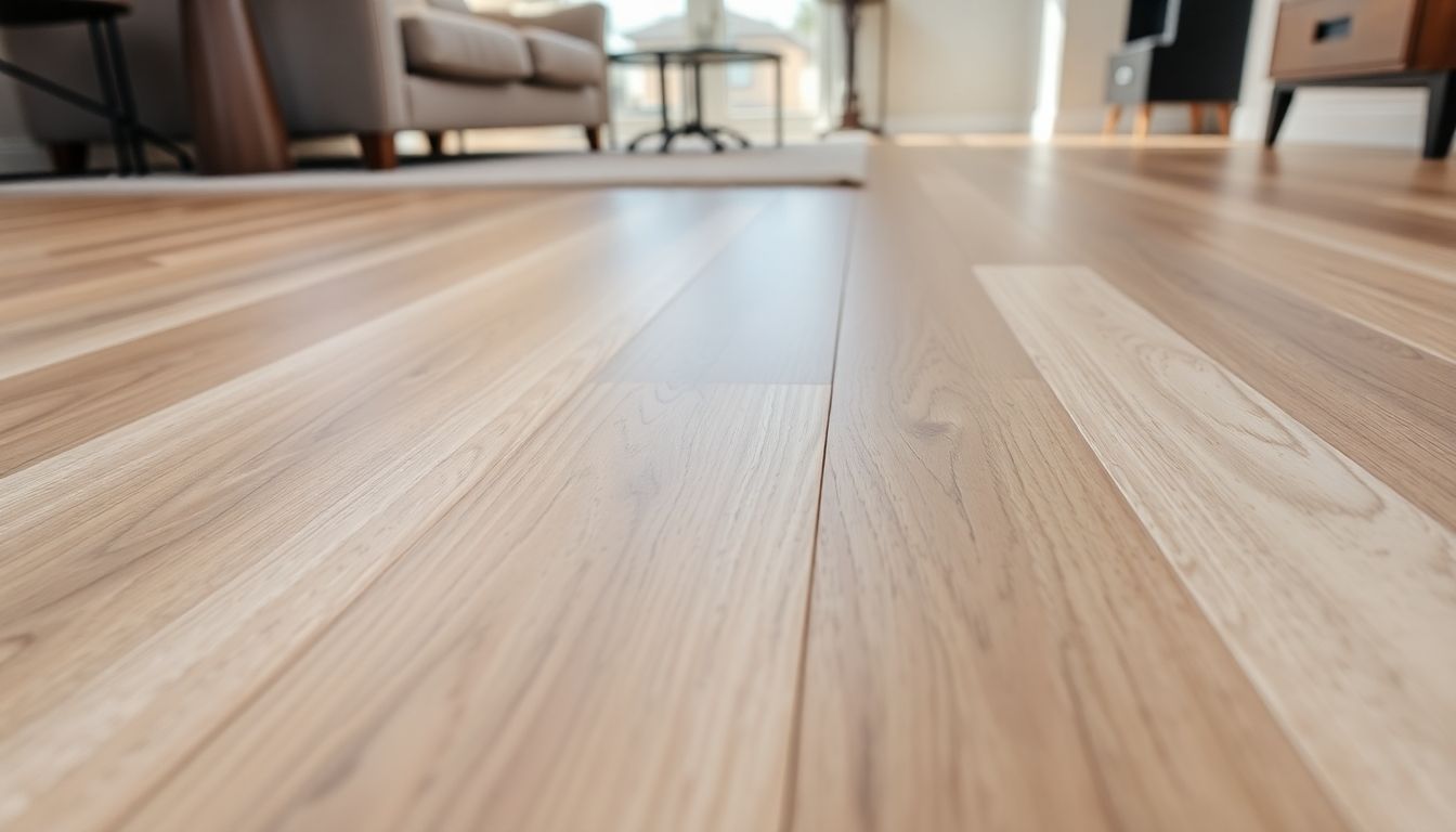 Stylish flooring in a well-lit rental property.