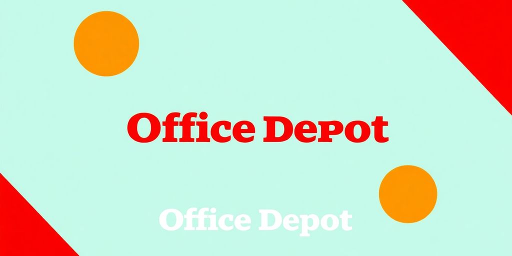 Office Depot banner design for business visibility.