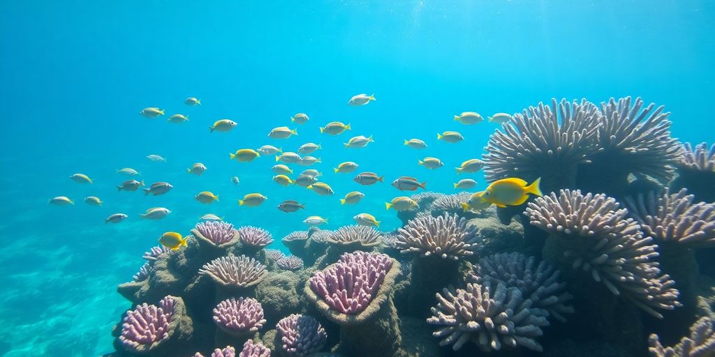 Colorful fish swim among coral in clear Cabo water.