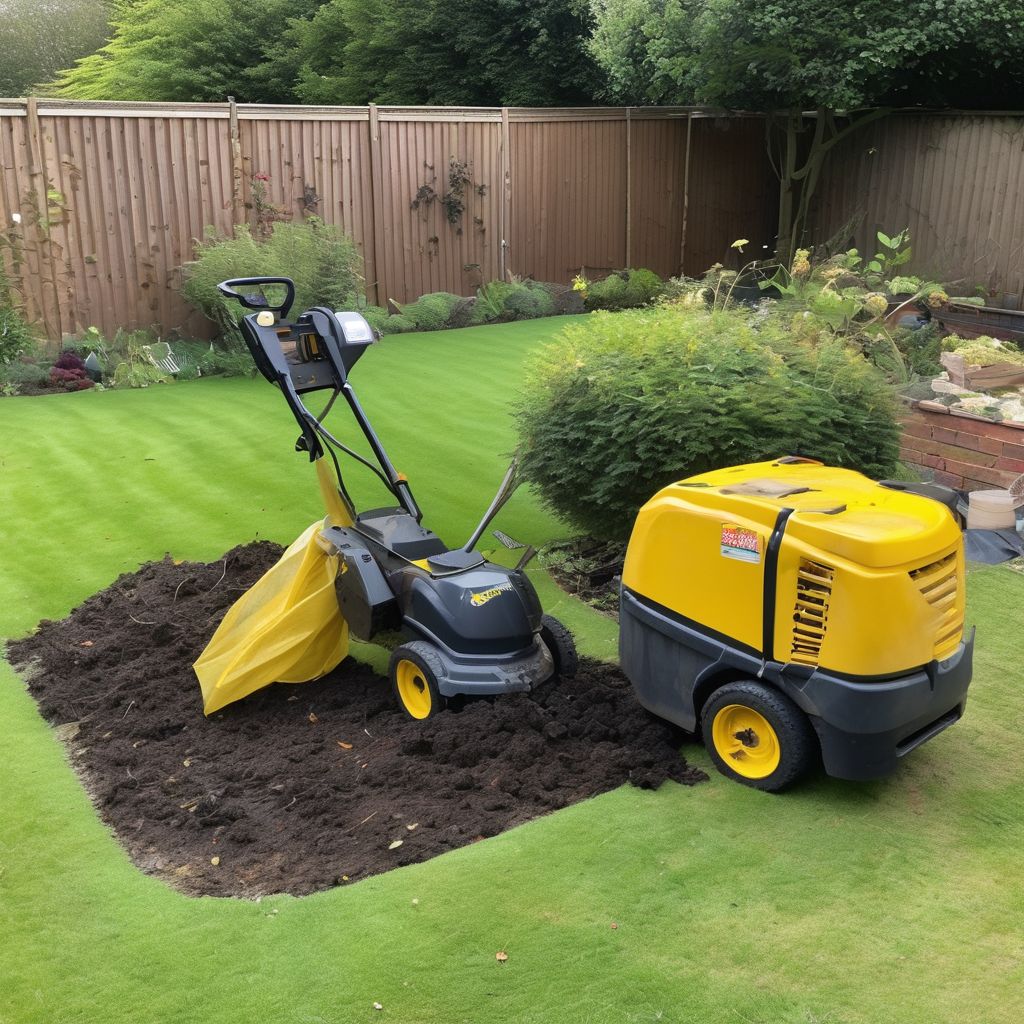 professional garden clearance service in action