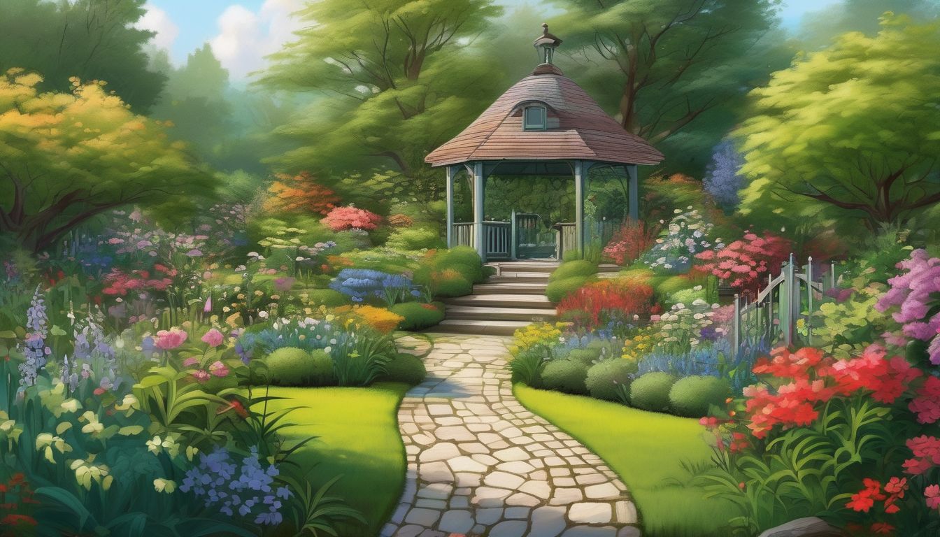 beautiful garden landscape
