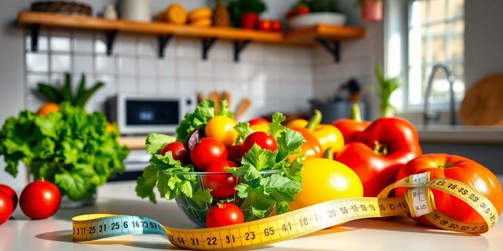 Healthy food and ingredients for personalised weight loss plans.