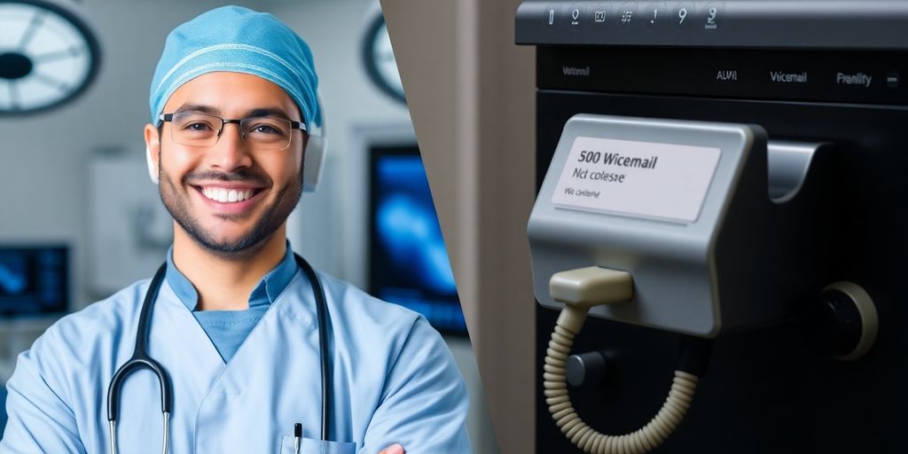 Plastic surgery consultation with voice AI and voicemail.