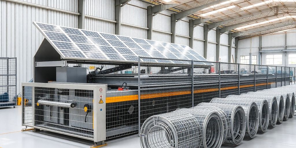 Galvanized welded mesh machine, green energy