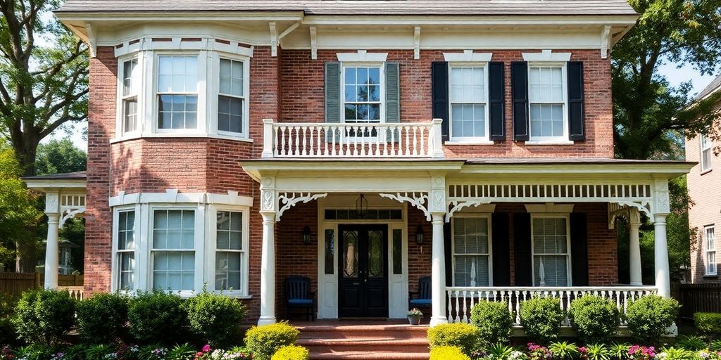 Restored historic home with classic architecture in Maryland.