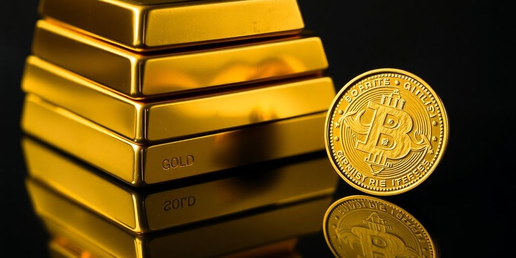 Lingots d'or empilés, pièce d'or
